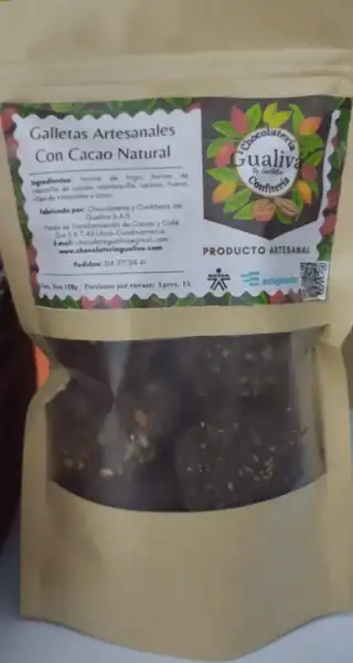 Galletas Artesanales con Cascarilla de Cacao 130Gr