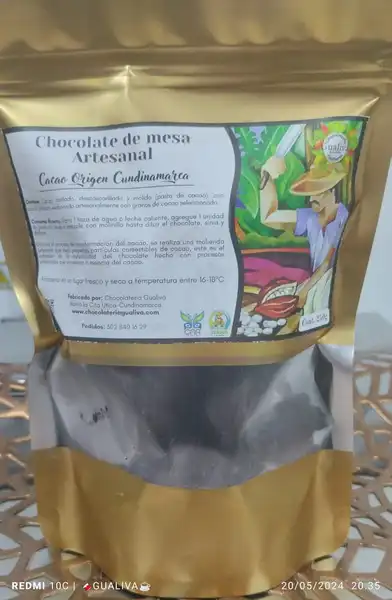 Chocolate de Mesa Bajo en Dulce 250 Gr
